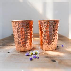 Verres en cuivre au design minimaliste, fabricant et fournisseur en gros, logo personnalisé, export, vaisselle réutilisable et durable - Product Image 6