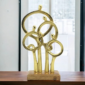 Escultura Metálica Moderna, Elegante Obra de Arte para el Hogar, Sala de Estar, Oficina y Decoración de Mesa, Escultura Metálica Abstracta - Product Image 6