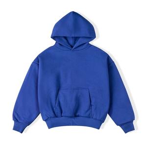 Sweat-shirt épais et lourd à capuche pour homme, coupe décontractée, 300/500 GSM, logo personnalisé, molleton de coton, surdimensionné, hiver, avec poche - Product Image 3