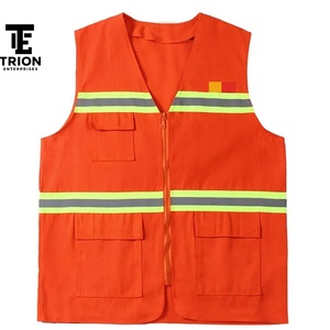 Fabricación de Ropa de Trabajo Unisex de Material Transpirable Hecha a Medida, Chaleco de Seguridad de Alta Visibilidad, Precio de Fábrica, Corte Ajustado, Marca Personalizada - Product Image 1