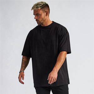 T-shirts pour hommes grande taille, t-shirts en coton épais surdimensionnés, t-shirts vintage, t-shirts décontractés à manches courtes pour hommes - Product Image 5