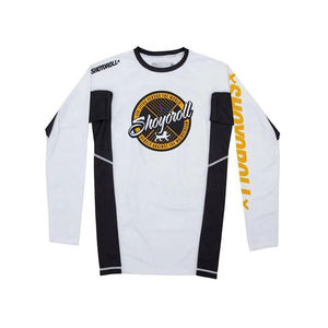 เสื้อรัดกล้ามเนื้อสำหรับยิวยิตสู MMA บราซิลเลียนยิวยิตสู ชกมวย แบบขายส่ง OEM รุ่นใหม่ คุณภาพพรีเมียม สำหรับผู้ใหญ่ เป็นมิตรกับสิ่งแวดล้อม ป้องกันแบคทีเรีย แห้งเร็ว สีดำ - Product Image 1