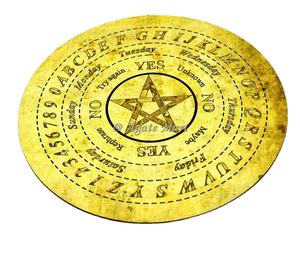 Tablero de péndulo de radiestesia impreso con símbolos de acento 2024 para decoración de altar | Tablero Ouija de radiestesia para adivinación - Product Image 5