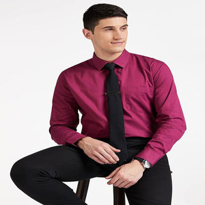 2023 décontracté hommes chemise solide chemises 100% coton respirant à manches longues chemises pour hommes accepter OEM - Product Image 4