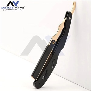 Professional Manual Barber Swing Lock Stainless Steel Six Blade Face Shaver Straight Edge Folding <b>Razor</b> for <b>Men</b> Beard Trimming - Product Image 1