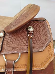 ชุดหมุดอานม้าหนังแบบตะวันตกสำหรับแข่งม้ามีพนักพิงศีรษะ - Product Image 3