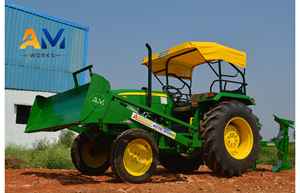 Matériel et équipement agricoles : Accessoire niveleur en acier doux pour tracteur, 7 pieds 9 pouces, 600 kg, hydraulique, pour nivellement de terrain, 40+ CV - Product Image 2