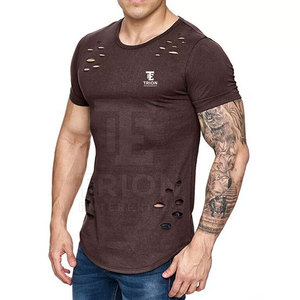 T-shirt déchiré de haute qualité au design tendance à vendre – Collection 2026 – T-shirts décontractés de style classique en ligne - Product Image 4