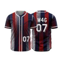 Nouveau maillot de baseball pour homme, imprimé géométrique rouge, sublimé, 100% polyester, manches courtes, respirant, coupe régulière, adulte, toutes saisons