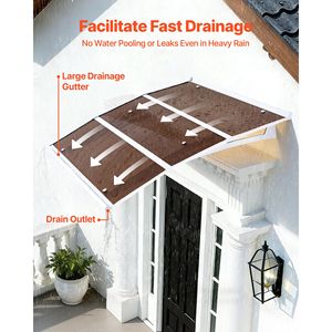 Tende da Sole per Finestre Esterne 37 x 47 Pollici con Staffa in ABS e Drenaggio per Protezione da Pioggia, Neve e Sole - Accessorio Premium per Finestre - Product Image 2