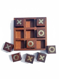 Jeu de Tic Tac Toe en bois personnalisé, stratégie éducative, cadeau familial pour enfants et adultes, occasions spéciales - Product Image 3