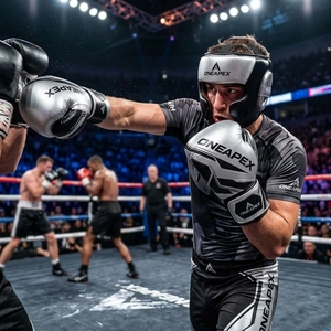 Gants de boxe noirs et argentés, gants d'entraînement professionnels, gants de combat rembourrés, logo personnalisé OEM, vente en gros de gants de sport - Product Image 5