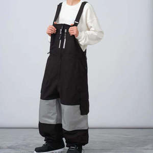 Waterproof Windproof Insulated Ski Bib Pants Men Women Unisex Snowboard <b>Overalls</b> Cargo Pocket Professional <b>Winter</b> Sports Wear - Product Image 3