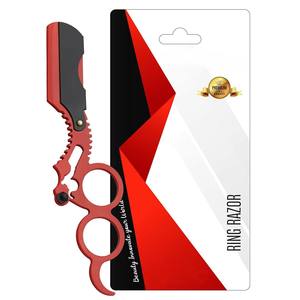 Sambrialmed International - Maquinilla de Afeitar Profesional de Acero Inoxidable con Doble Anillo y Hoja Única para Hombres (Rojo y Negro) - Product Image 6