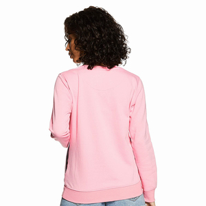 Sudaderas Casuales de Algodón y Felpa para Mujer 2026, Color Rosa, Cuello Redondo, Sudaderas de Invierno, Servicio OEM ODM - Product Image 3