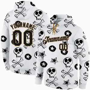 เสื้อฮู้ดโอเวอร์ไซส์ผ้าฟลีซคอตตอนหนานุ่มสำหรับผู้ชายลายพิมพ์  รับผลิตแบบ ODM ไซส์ใหญ่พิเศษสำหรับฤดูหนาว - Product Image 4