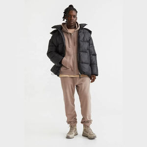 Vêtements de sport personnalisés en gros pour hommes, sweats à capuche zippés, nouveau design, hauts en molleton de coton, 100% coton, mode décontractée, coupe ample pour l'hiver - Product Image 2