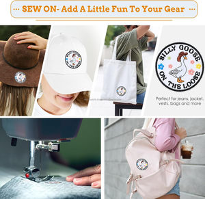 Parche Termoadhesivo Bordado Divertido de Ganso con Diseño de Meme, de Tela y PVC, con Forma de Flor, para Mochilas, Arnés de Perro, Ropa y Sombreros - Product Image 5