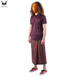 Izar Lungi para Hombre con Rayas Rojas y Naranjas, Tejido Transpirable de Mezcla de Algodón, Prenda Tradicional Islámica de Alta Calidad - Product Image 6
