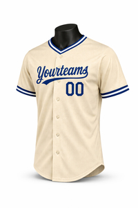 Vente en gros de maillots de baseball personnalisés pour jeunes, en polyester 100%, à col boutonné, vierges et personnalisables, en promotion - Product Image 2