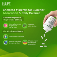 Glycinate de magnésium 2000 mg Comprimés blancs pour adultes Haute biodisponibilité Formule minérale chélatée Soutien nutritionnel quotidien 60 comprimés