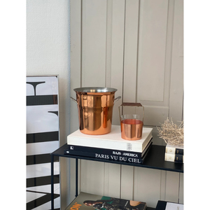 Matte Finishing Metal Copper Made <b>Ice</b> Bucket Insulated for Longer Retention for Parties Premium <b>Ice</b> Bucket Drink Accessories - Product Image 3