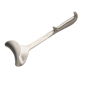 Rétracteur chirurgical manuel de style Doyen, lame fine de 90 mm de large, 52 mm de profondeur, manche creux, longueur 265 mm, instrument en acier inoxydable - Product Image 5