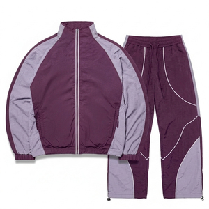 <b>Men's</b> Black <b>White</b> Color Block Track <b>Jacket</b> Full Zip Stand Collar Sporty Design Breathable Polyester Autumn Wear - Product Image 5