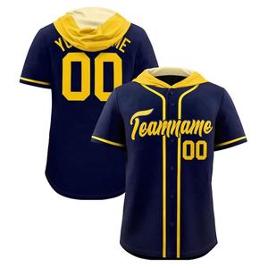 Maillot de baseball américain brodé personnalisé de qualité supérieure, avec votre nom, votre numéro, votre logo et le style de votre équipe - Product Image 4