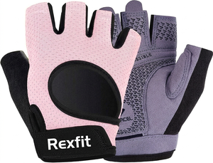 ถุงมือออกกำลังกาย REXFIT SPORTS คุณภาพสูง แบบครึ่งนิ้ว สำหรับยกน้ำหนัก ป้องกันการลื่นด้วยซิลิโคน รับสั่งทำตามแบบ - Product Image 5