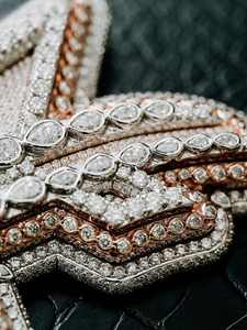 Collar con Colgante de Letra 3D de Moda Hip Hop para Mujer, Chapado en Oro Rosa, Nombre Personalizado, Cadena de Plata con Moissanita Incluida - Product Image 3