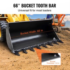 Benna per Trattore Resistente da 66 Piedi con 8 Denti, Capacità di Carico di 4560 Libbre per Trattori e Minipale - Product Image 5