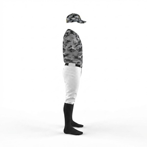Tenues de baseball et de softball entièrement imprimées, 100 % polyester, ensemble de vêtements de sport, nom et numéro personnalisés, respirantes - Product Image 2