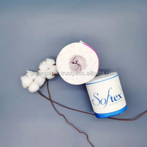 Custom Logo Printing Eco-friendly Virgin Soft White Comfortable Bathroom Toilet <b>Tissue</b> <b>Paper</b> Embossing Available Customizable - Product Image 1