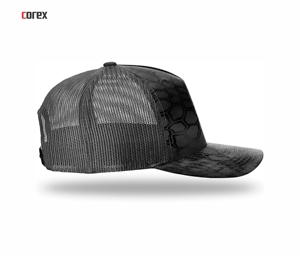 Custom Black Snake Skin Mesh Trucker Hat 5-Panel Adjustable Breathable Waterproof Fashion Casual <b>Cap</b> for Adults <b>Winter</b> Spring - Product Image 4
