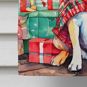 Bouledogue français Noël Grand Drapeau Multicolore Polyester Cour Bannière Oeuvre Porche Manches Pôle Décoratif Tenture Murale - Product Image 4