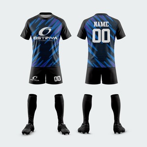 Diseña Tu Propio Uniforme de Rugby Unisex Personalizado, Mangas Cortas, Impreso, 100% Poliéster, Malla Antibacteriana, Cintura Elástica, Secado Rápido - Product Image 5