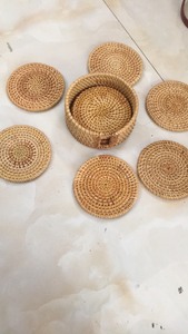 High Quality Round Handwoven Rattan Charger Plate Vietnam Handmade Natural Woven Table Decor for Home Restaurant and Wedding - Product Image 3