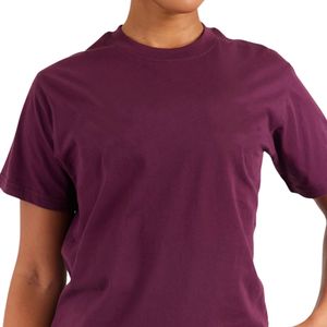 T-shirt en coton oversize pour femme, décontracté, à manches courtes, col rond, grande taille, basique, fabricant OEM ODM, vente en gros - Product Image 1