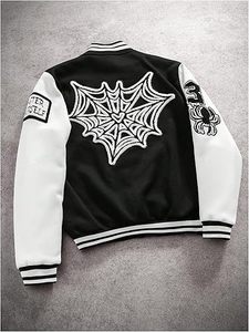 Veste d'hiver confortable pour homme, style Letterman, col montant, logo frontal, coupe-vent, haute qualité, écologique, séchage rapide, respirante - Product Image 4