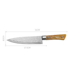 Cuchillo de Chef Personalizado al por Mayor, Nuevo Cuchillo de Cocina Afilado de Damasco de 8 Pulgadas, Cuchillo Multiusos de Acero Inoxidable para Verduras, Cuchillo de Chef Asiático - Product Image 6