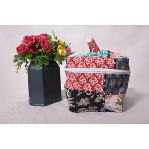 Bolsa de Cosméticos Grande de Algodón Acolchado con Diseño de Patchwork, Bolsa de Maquillaje Hecha a Mano, Organizador de Artículos de Aseo para Viaje, Bolsa de Almacenamiento con Cierre - Product Image 4