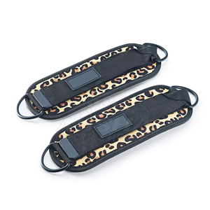 Neoprene Padded Breathable Heavy Duty D-<b>Ring</b> <b>Adjustable</b> Ankle Strap Support Professional Protection Unisex Workout Training - Product Image 3