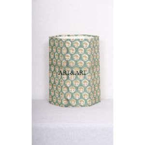 ตะกร้าใส่ขยะทรงสี่เหลี่ยมผืนผ้า ทำมือ เป็นมิตรกับสิ่งแวดล้อม ลายเรขาคณิต พิมพ์ลาย DIY ฝาเปิดแบบม้วน วัสดุไม้และกระดาษ ตกแต่งบ้าน - Product Image 1