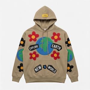 Sweat à capuche de basketball pour homme, style streetwear, logo personnalisé OEM, sweat à capuche décontracté, qualité supérieure, sweat-shirt en molleton, mode - Product Image 1