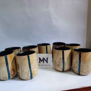 Tasse à thé en bois massif gravée et personnalisée, design moderne, compatible lave-vaisselle et micro-ondes, idéale pour les fêtes, les voyages et les cadeaux d'affaires - Product Image 6