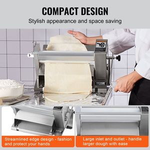 Manual <b>Dough</b> Sheeter <b>Machine</b> with Removable Handle Panel Easy Cleaning Fondant <b>Roller</b> for Puff Pastry Max 1/ - Product Image 5