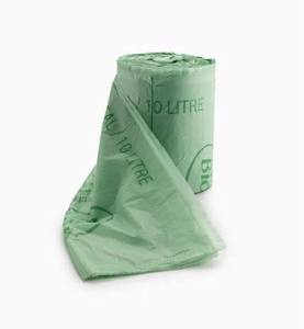 Sacs en rouleau pré-ouverts en HDPE 100 % compostables et biodégradables avec soufflet de fond pour ensacheuse automatique, thermoscellables, pour ustensiles de cuisine TD 12 - Product Image 3