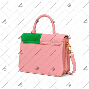 Alfa Griega al por Mayor |   Kapa |   Bolso de Mano Alpha Sorority para Mujer, Bordado, con Bloques de Color, Asa Superior, Bolso Bandolera - Product Image 2