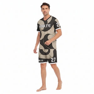 Camiseta de Fútbol para Hombre, 100% Poliéster, Cuello en V, Manga Corta, Corte Regular, Sublimación Personalizada, Ropa Deportiva de Equipo - Product Image 6
